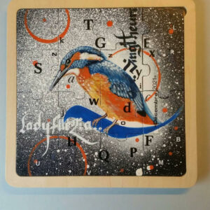 Martin Pêcheur - Puzzle 16 pièces - Lady Alezia - 18x18cm