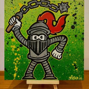 Le Pirsonnage chevalier - Pi 80 - 20x20cm