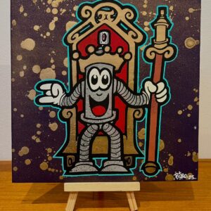 Le Pirsonnage roi - Pi 80 - 20x20cm