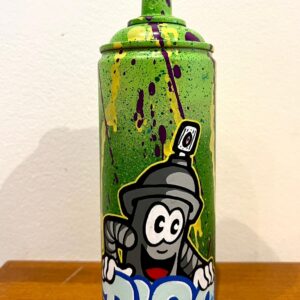 Spray Pirsonnage sur lettrage bleu - Pi80