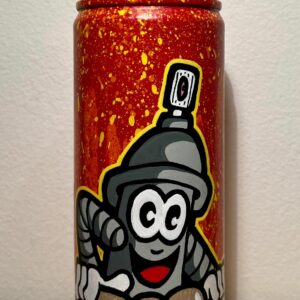 Spray Pirsonnage sur lettrage chrome - Pi80