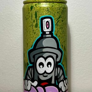 Spray Pirsonnage sur lettrage violet - Pi80