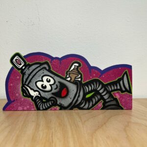 Pirsonnage posey fond violet outille vert - Pi80