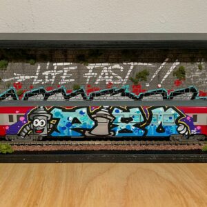 Maquette de train avec le Pirsonnage - Pi80