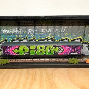 Maquette de train Pi80 lettrage vert - Pi80