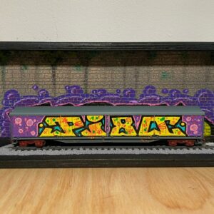 Maquette de train Pi80 lettrage jaune - Pi80